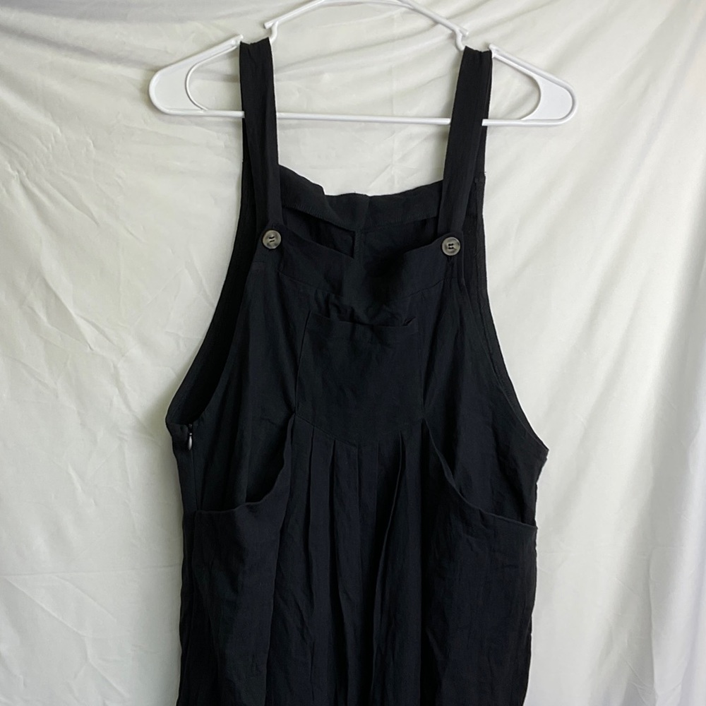 Lily Clothing Black Women's Maternity Jumpsuit with Button Accents